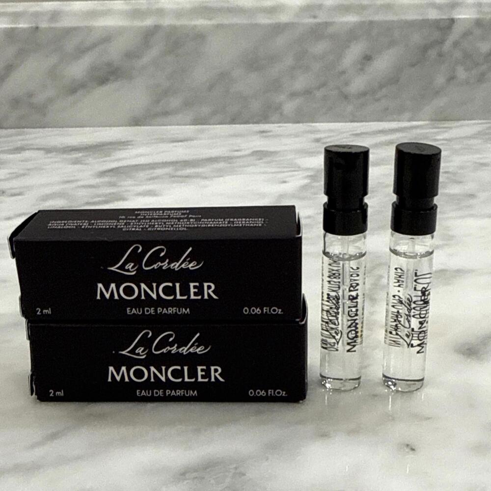 Lot Of 2 MONCLER LA CORDEE Eau de Parfum Samples 2ml/0.06fl oz  NEW IN BOX AUTH